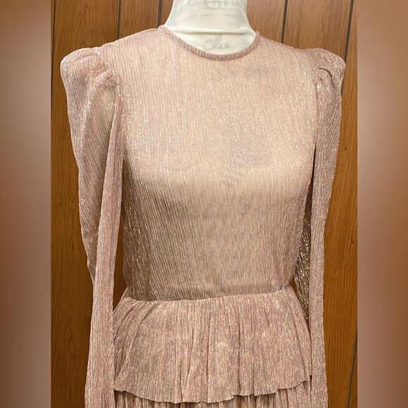 Sabina Musayev Monique Metallic Minidress size M - Picture 8 of 10